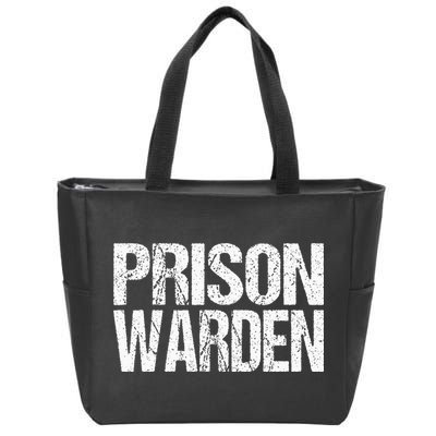 Prison Warden Police Officer Guard Lazy Halloween Zip Tote Bag