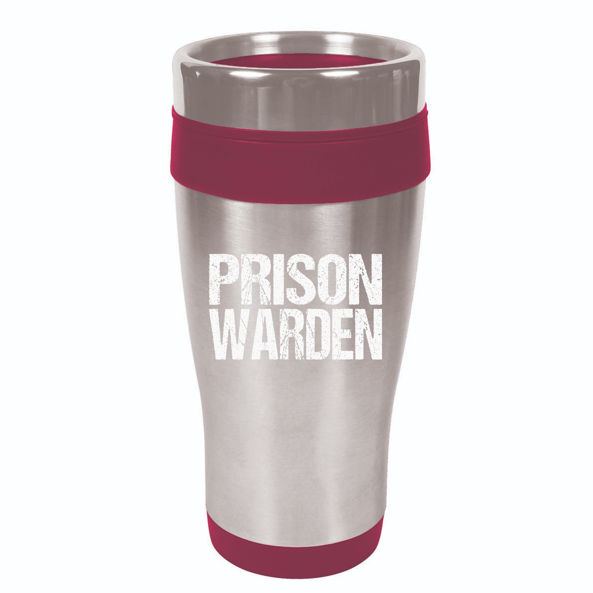 Prison Warden Police Officer Guard Lazy Halloween 16oz Travel Tumbler