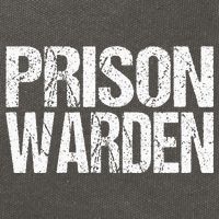Prison Warden Police Officer Guard Lazy Halloween Cotton Canvas Backpack