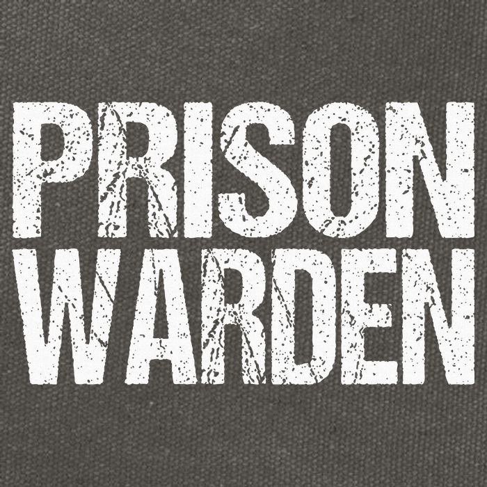 Prison Warden Police Officer Guard Lazy Halloween Cotton Canvas Backpack