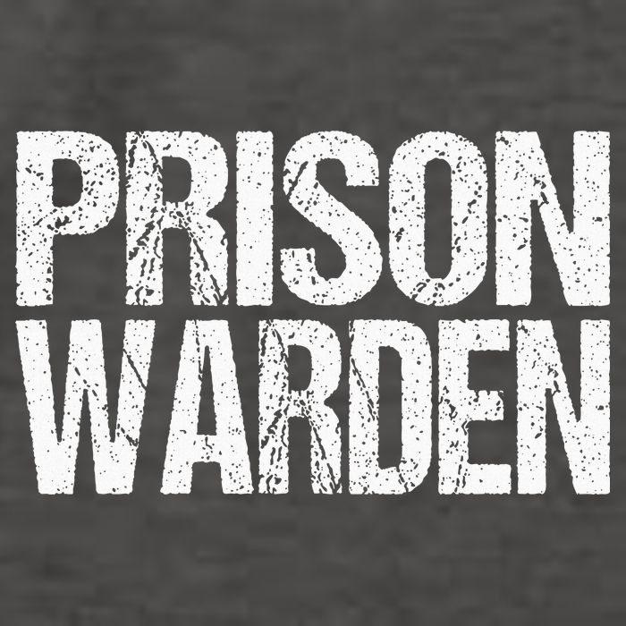 Prison Warden Police Officer Guard Lazy Halloween Vector Backpack