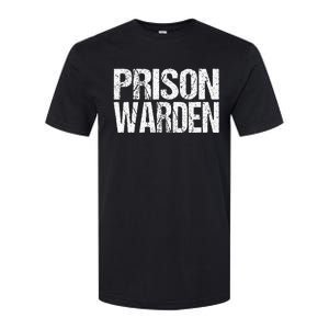 Prison Warden Police Officer Guard Lazy Halloween Softstyle CVC T-Shirt