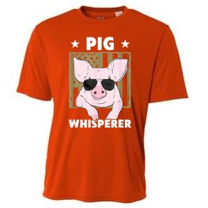 Pig Whisperer Pig Design For Hog Farmer Cooling Performance Crew T-Shirt