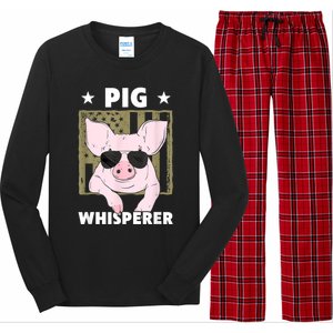 Pig Whisperer Pig Design For Hog Farmer Long Sleeve Pajama Set