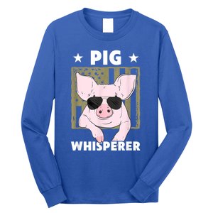 Pig Whisperer Pig Design For Hog Farmer Long Sleeve Shirt