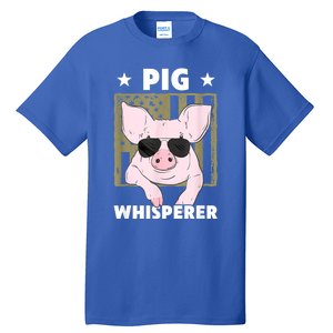 Pig Whisperer Pig Design For Hog Farmer Tall T-Shirt