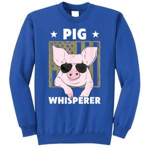 Pig Whisperer Pig Design For Hog Farmer Tall Sweatshirt