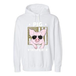 Pig Whisperer Pig Design For Hog Farmer Garment-Dyed Fleece Hoodie