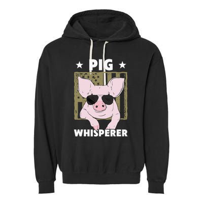 Pig Whisperer Pig Design For Hog Farmer Garment-Dyed Fleece Hoodie