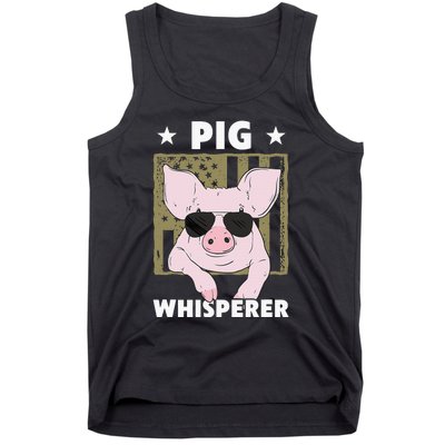 Pig Whisperer Pig Design For Hog Farmer Tank Top