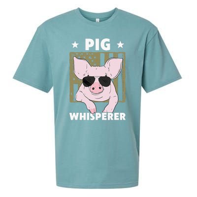 Pig Whisperer Pig Design For Hog Farmer Sueded Cloud Jersey T-Shirt