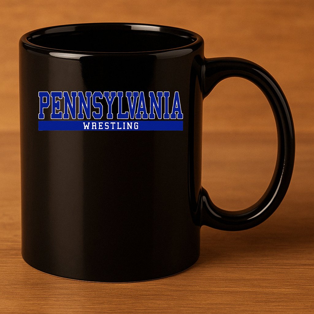 Pennsylvania Wrestling 11oz C Handle Ceramic Mug