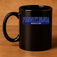 Pennsylvania Wrestling 11oz C Handle Ceramic Mug