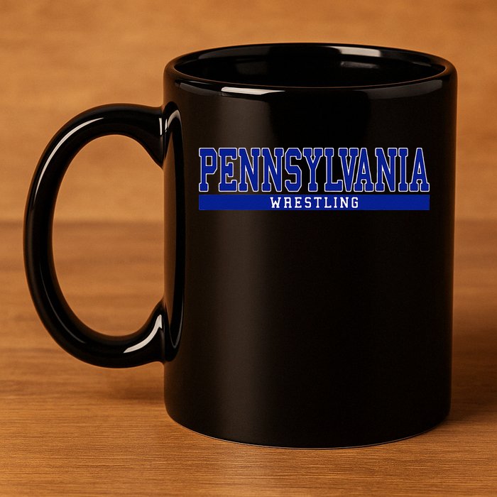 Pennsylvania Wrestling 11oz C Handle Ceramic Mug