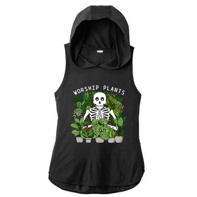 Plant Worship Plants Ladies PosiCharge Tri-Blend Wicking Draft Hoodie Tank