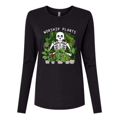 Plant Worship Plants Womens Cotton Relaxed Long Sleeve T-Shirt