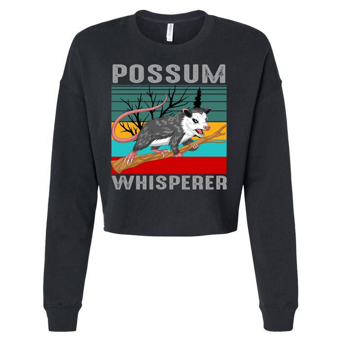 Possum Whisperer Cropped Pullover Crew
