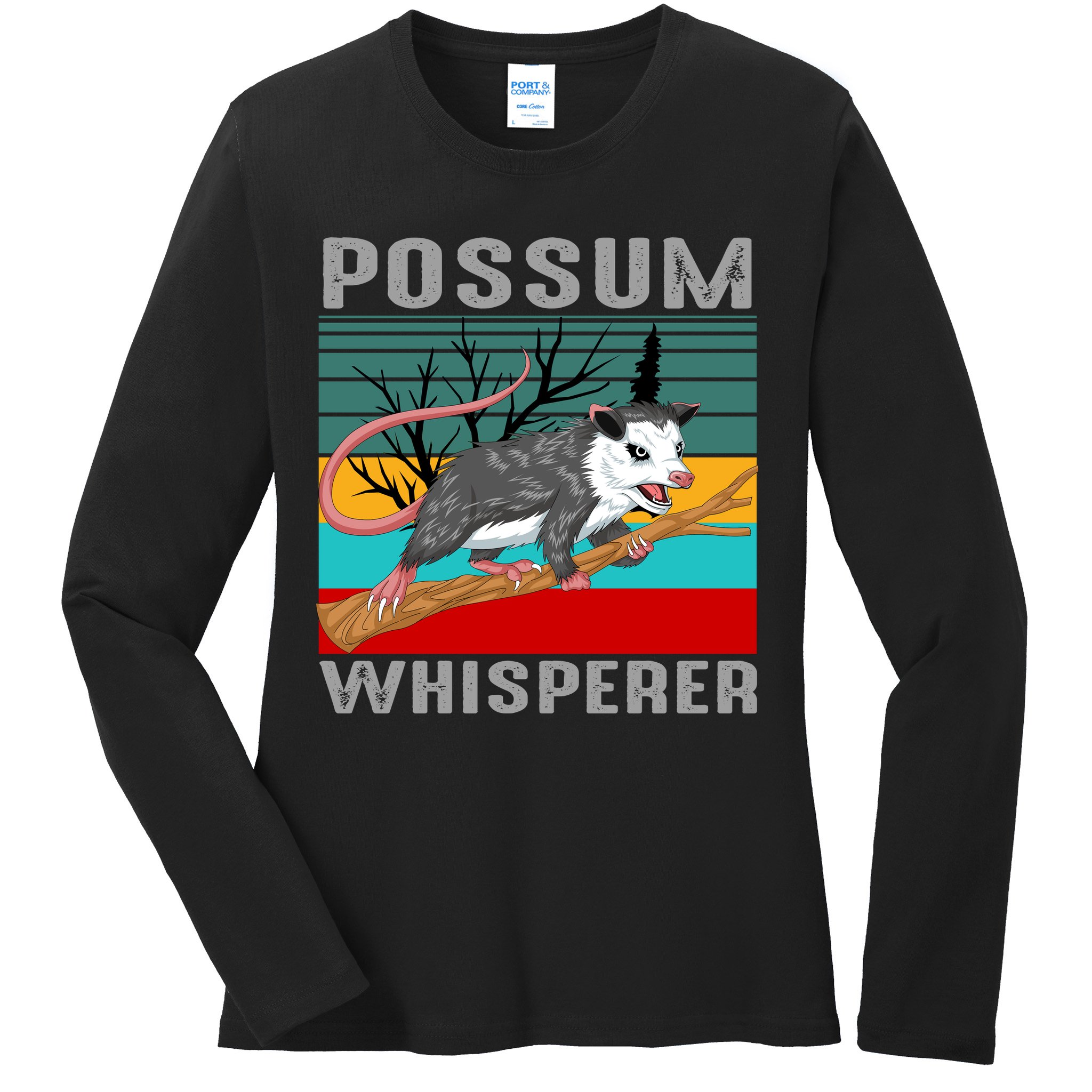 Possum Whisperer Ladies Long Sleeve Shirt
