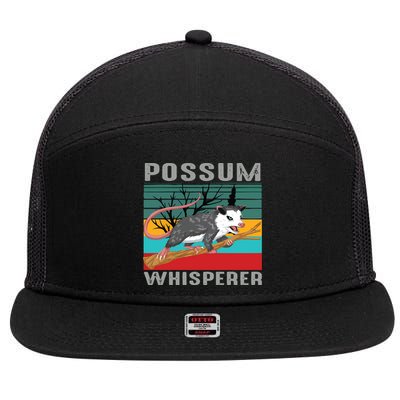 Possum Whisperer 7 Panel Mesh Trucker Snapback Hat