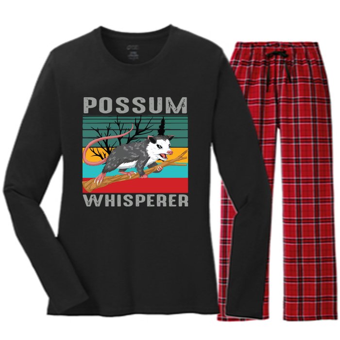 Possum Whisperer Women's Long Sleeve Flannel Pajama Set 