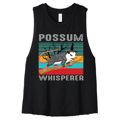 Possum Whisperer Women's Racerback Cropped Tank