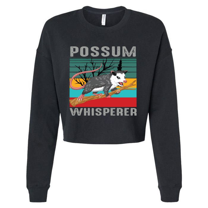 Possum Whisperer Cropped Pullover Crew