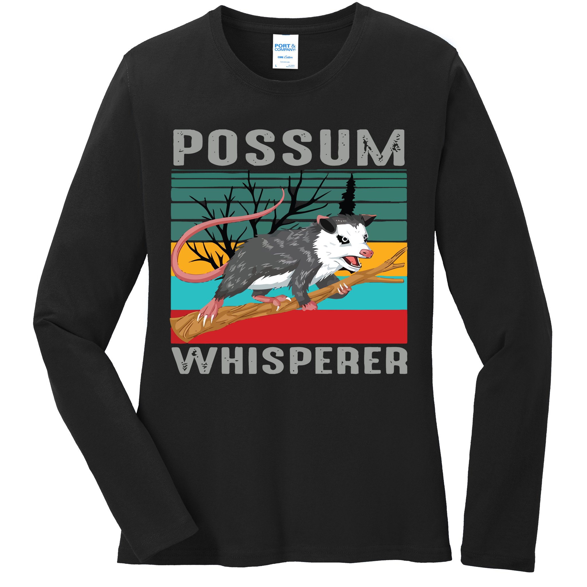 Possum Whisperer Ladies Long Sleeve Shirt