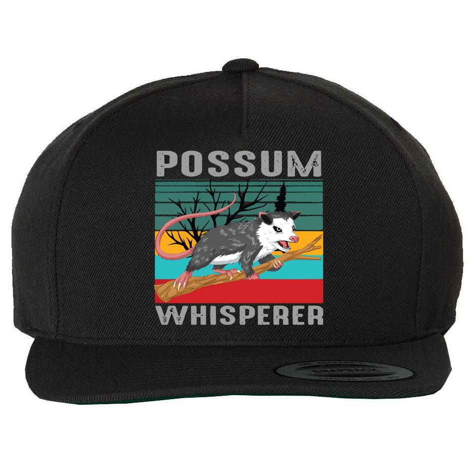 Possum Whisperer Wool Snapback Cap