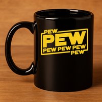 Pew Wars 11oz C Handle Ceramic Mug