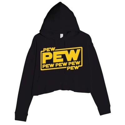 Pew Wars Crop Fleece Hoodie