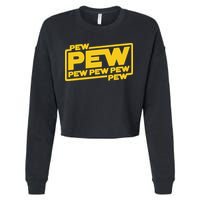 Pew Wars Cropped Pullover Crew
