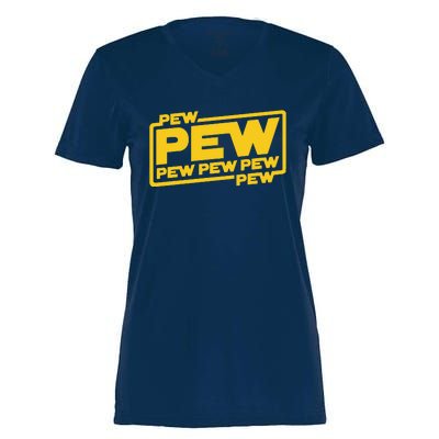 Pew Wars Women's Momentum V-Neck T-Shirt