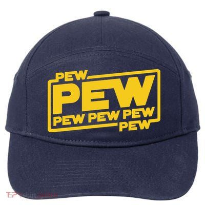 Pew Wars 7-Panel Snapback Hat