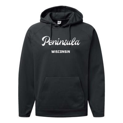 Peninsula Wisconsin Performance Fleece Hoodie