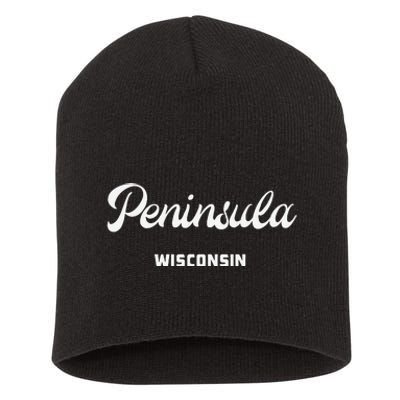 Peninsula Wisconsin Short Acrylic Beanie