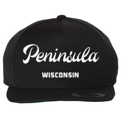 Peninsula Wisconsin Wool Snapback Cap