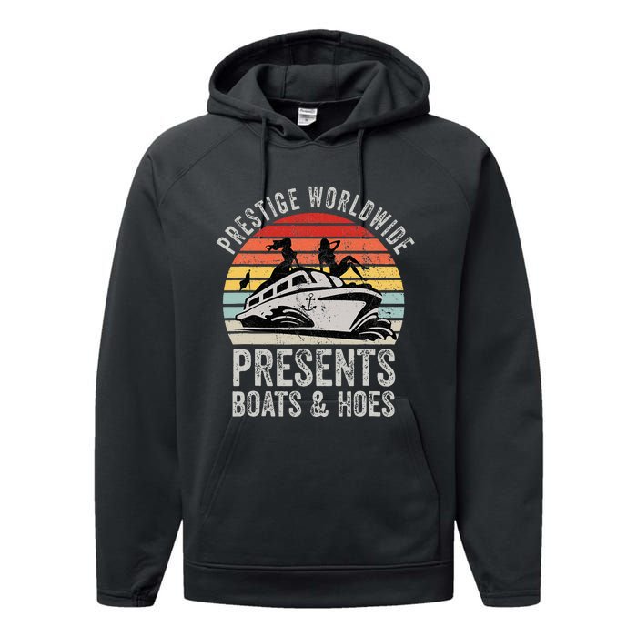 Prestige Worldwide Presents Boats And Hoes Performance Fleece Hoodie