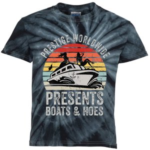 Prestige Worldwide Presents Boats And Hoes Kids Tie-Dye T-Shirt