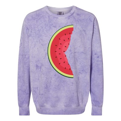 Palestine Watermelon Colorblast Crewneck Sweatshirt