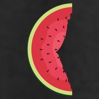 Palestine Watermelon 7 Panel Mesh Trucker Snapback Hat