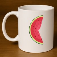Palestine Watermelon 11oz C Handle Ceramic Mug