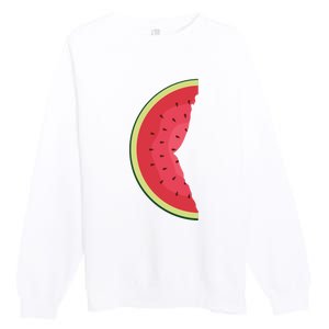 Palestine Watermelon Premium Crewneck Sweatshirt