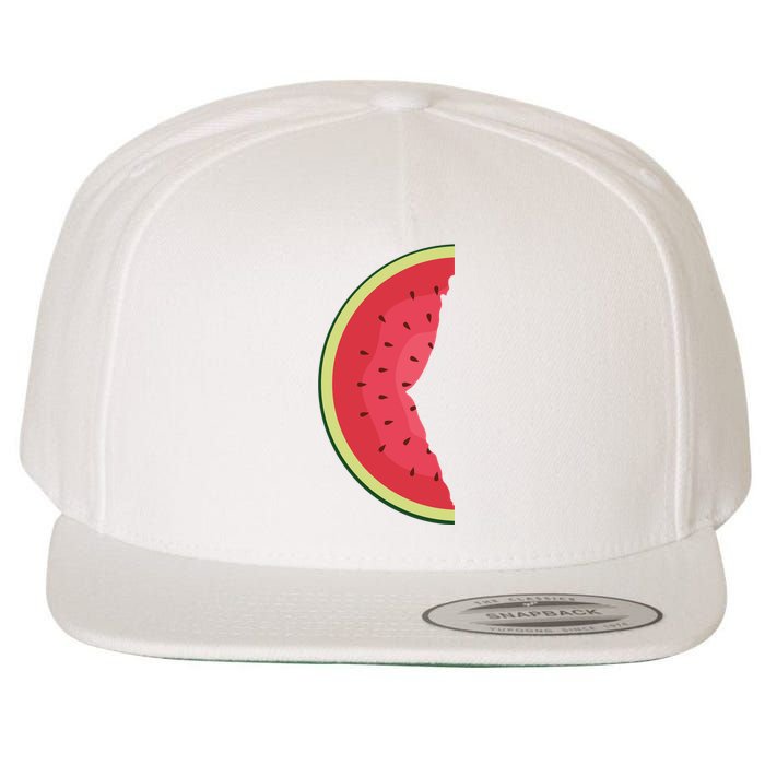 Palestine Watermelon Wool Snapback Cap