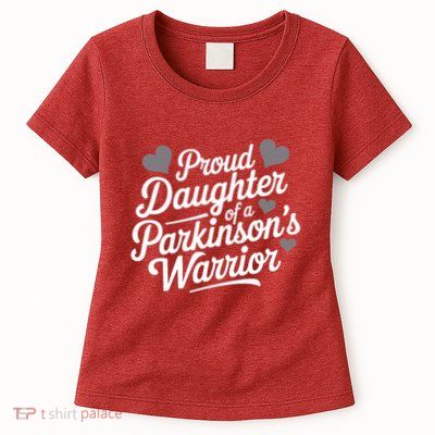 Parkinsons Warrior Proud Daughter Support Awareness Month Women's T-Shirt