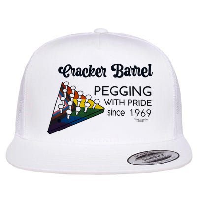 Pegging With Pride Cracker Barrel Flat Bill Trucker Hat