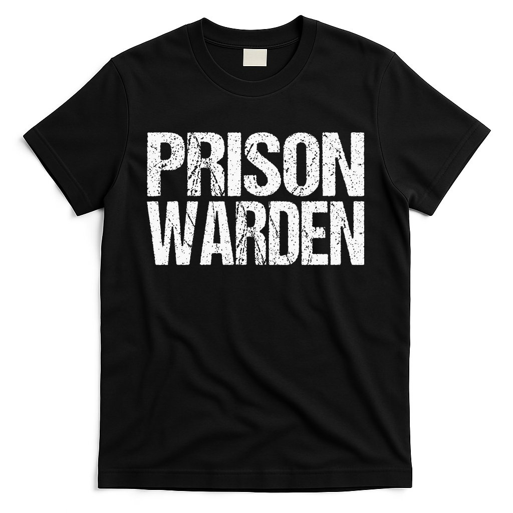 Prison Warden Police Officer Guard Lazy Halloween Costume T-Shirt