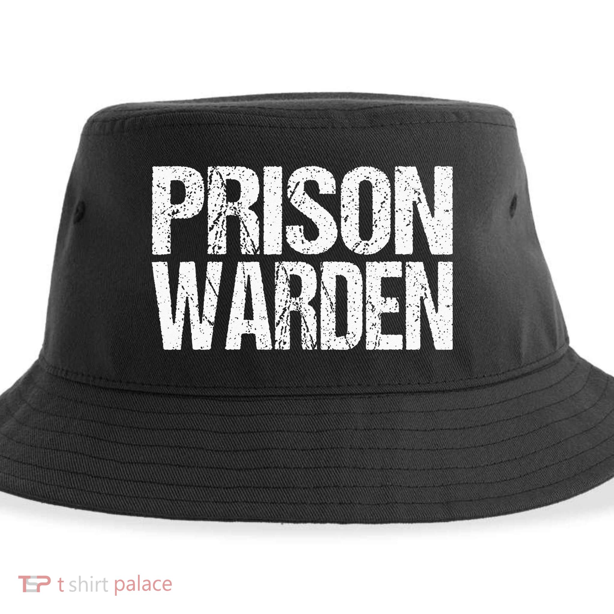 Prison Warden Police Officer Guard Lazy Halloween Costume Sustainable Bucket Hat