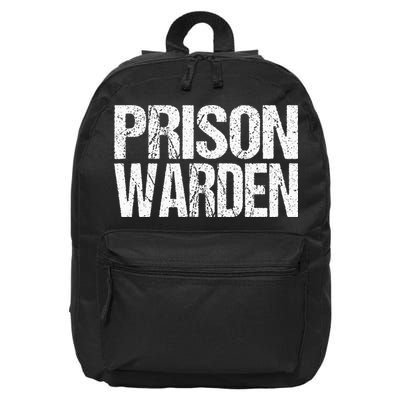 Prison Warden Police Officer Guard Lazy Halloween Costume 16 in Basic Backpack