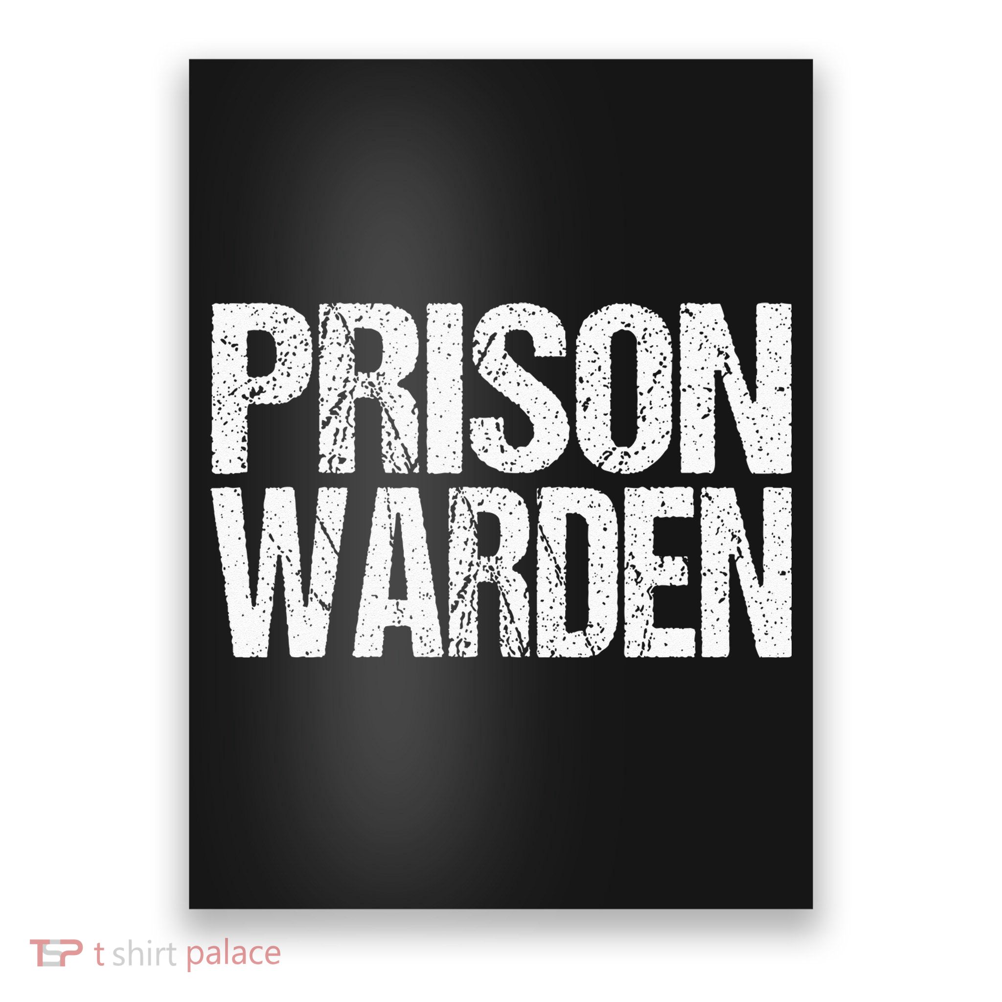 Prison Warden Police Officer Guard Lazy Halloween Costume Poster