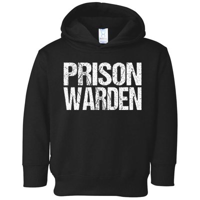 Prison Warden Police Officer Guard Lazy Halloween Costume Toddler Hoodie